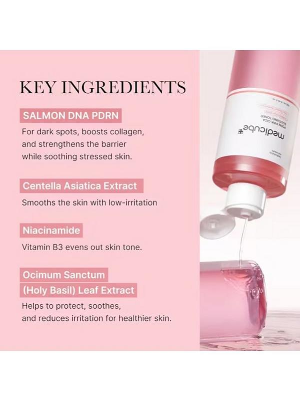 Medicube – PDRN Pink Cica Soothing Toner, 250ml